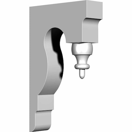 Ekena Millwork 2 3/4"W x 9 3/4"D x 16"H Aberdeen Bracket BKT02X09X16AB